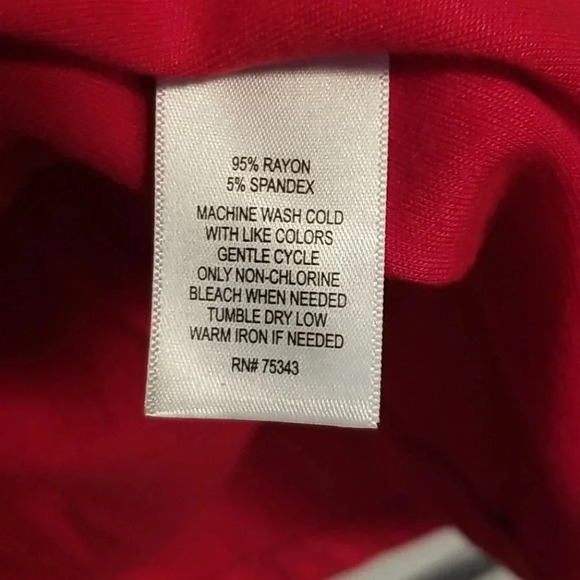 Donna Ricco Red Jersey Fit-and-Flare Dress - Picture 3 of 5